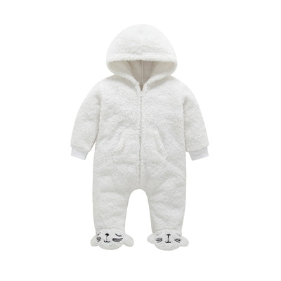 Baby home warm and velvet romper